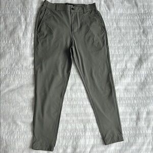 Men's Olive Green Pants w/ Stretch